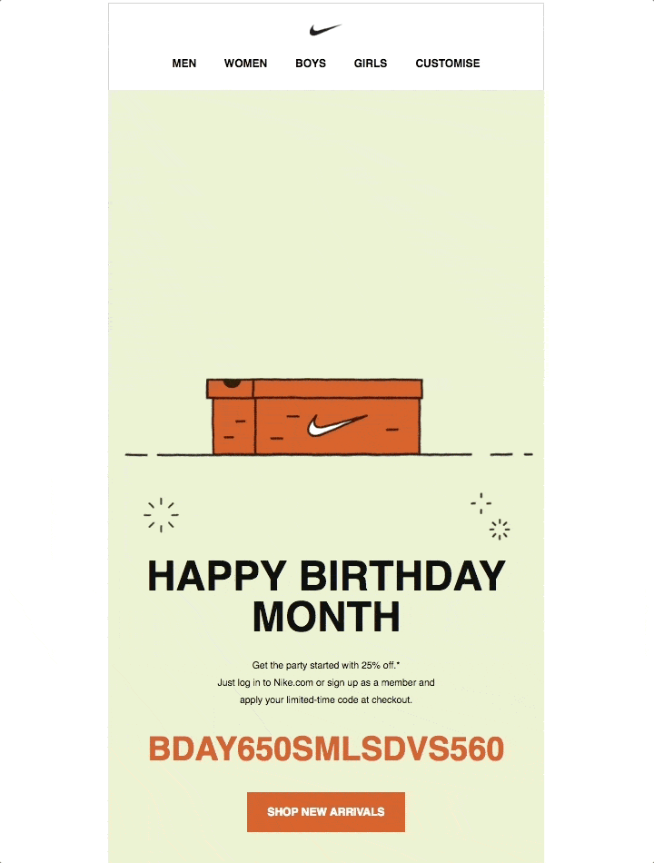 Birthday Discount