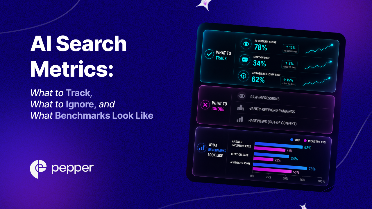 AI Search Metrics: What to Track, What to Ignore, and What Benchmarks Look Like