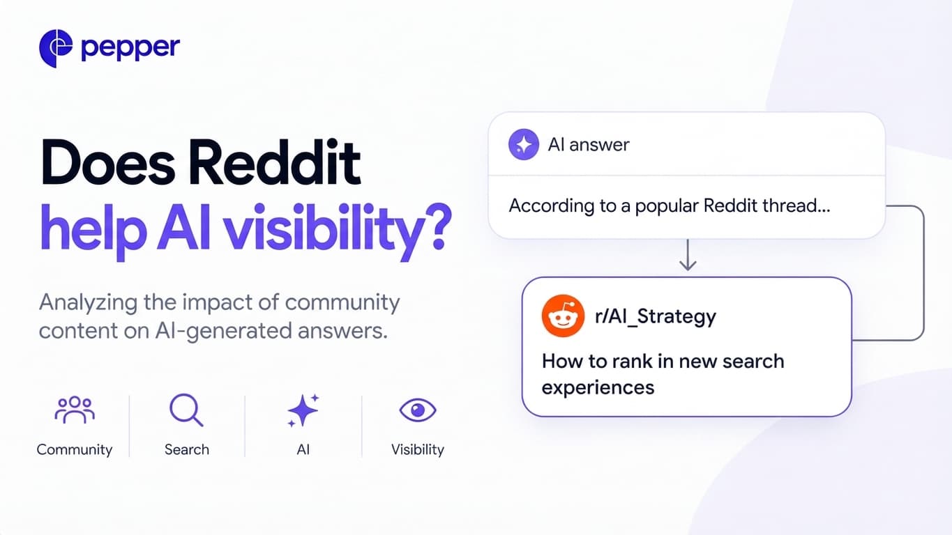 Does Reddit help AI visibility?