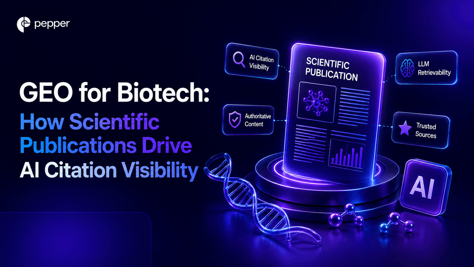 GEO for Biotech: How Scientific Publications Drive AI Citation Visibility
