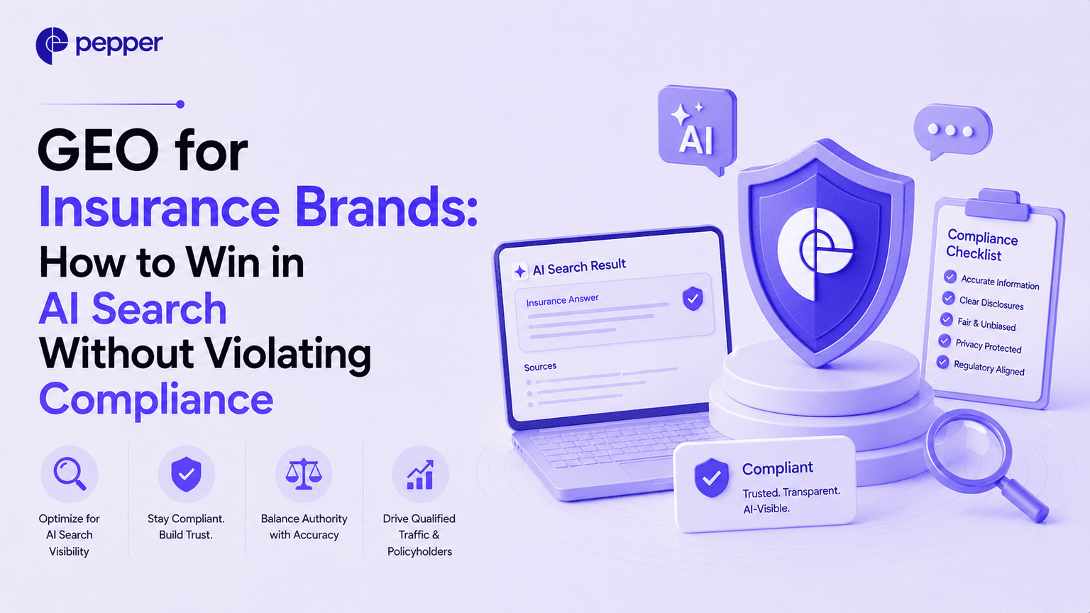 GEO for Insurance Brands: How to Win in AI Search Without Violating Compliance