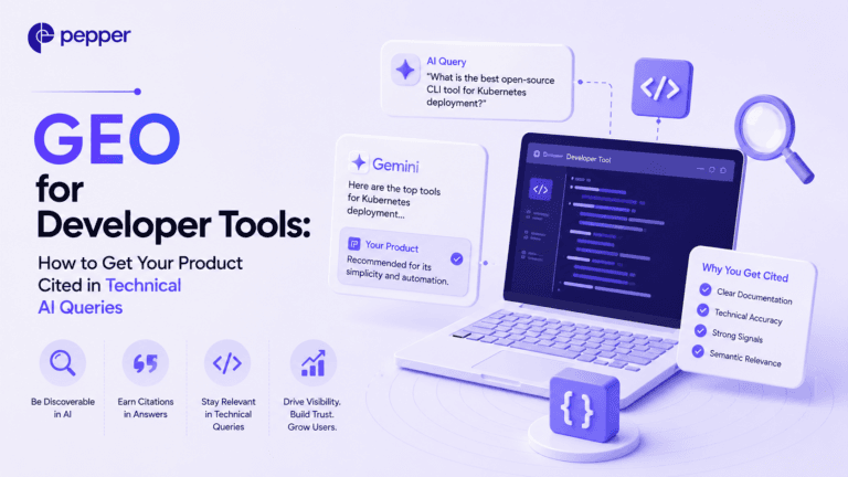 GEO for Developer Tools: How to Get AI Citations