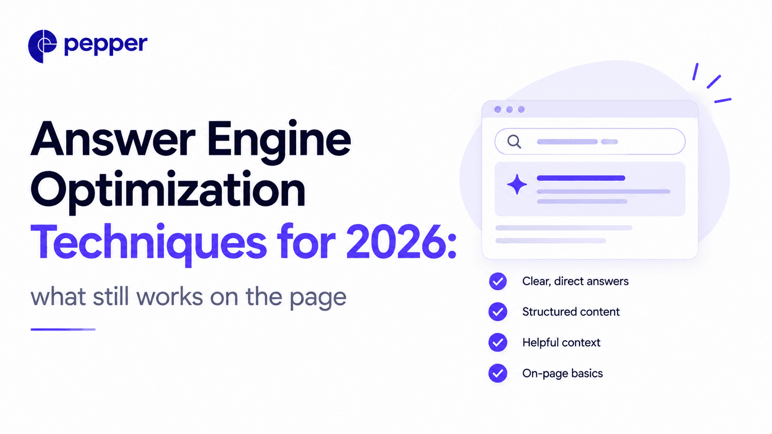 Answer engine optimization techniques for 2026: what still works on the page