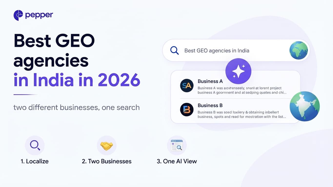 Best GEO agencies in India in 2026: two different businesses, one search