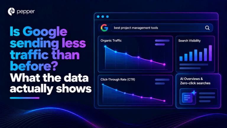 Comparison matrix of four 2026 studies on Google traffic, ranked by how well each identifies the effect