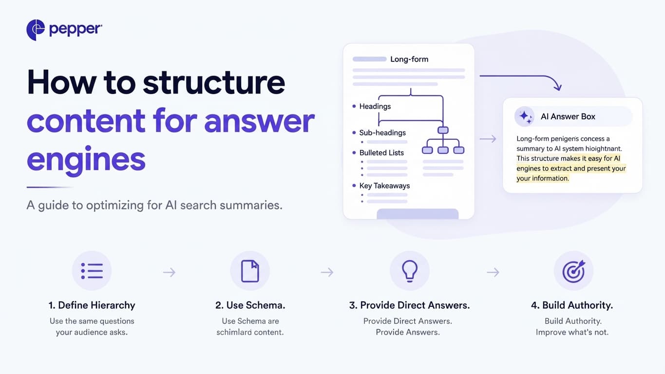 How to structure content for answer engines